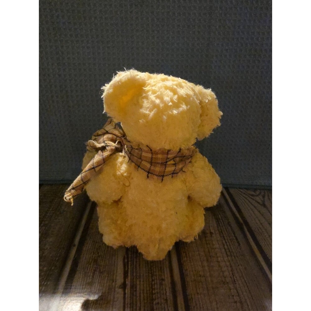 White, Wax Dipped Teddy Bear Vanilla Scented - Picture 3 of 6